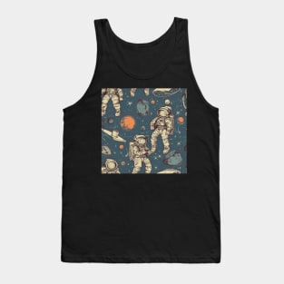 Astronaut Pattern Tank Top